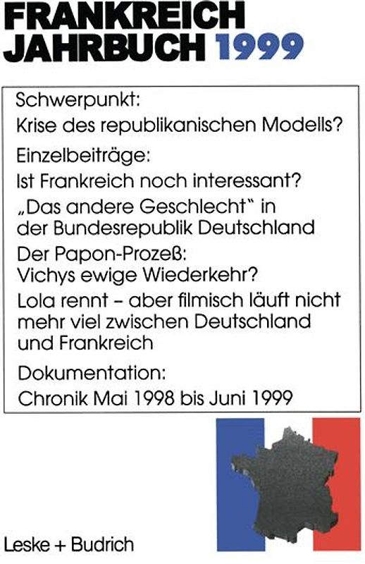 Frankreich-Jahrbuch 1999