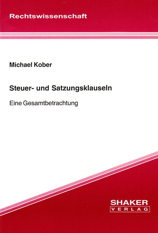 Steuer- und Satzungsklauseln
