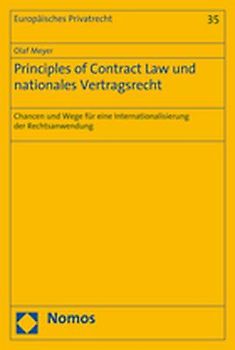 Principles of Contract Law und nationales Vertragsrecht