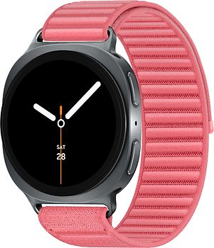 Samsung Galaxy Watch8 40 mm Boîtier aluminium graphite sur Confort S/M corail [Wi-Fi]