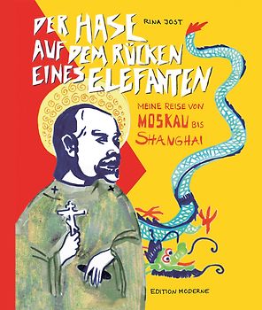 Der Hase auf dem Rücken eines Elefanten