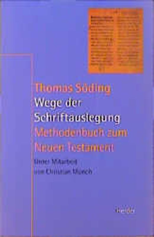 Wege der Schriftauslegung