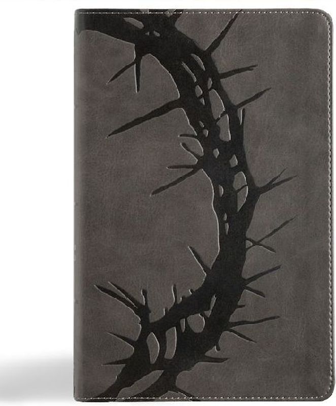 NASB Large Print Personal Size Reference Bible, Charcoal Leathertouch