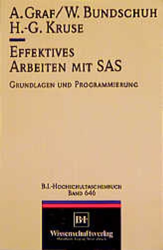 Effektives Arbeiten mit SAS