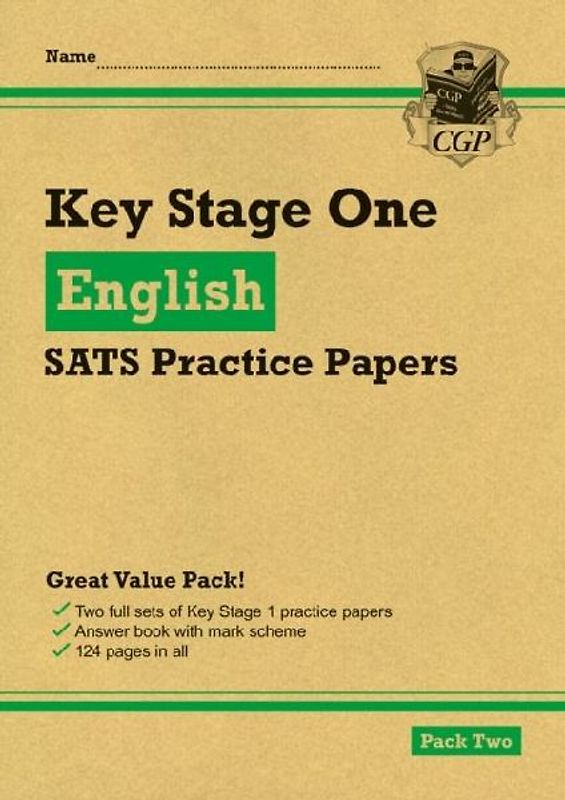 KS1 English SATS Practice Papers: Pack 2 (for end of year assessments)