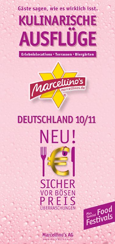 Marcellino's Restaurant Report Kulinarische Ausflüge Deutschland 2010/2011