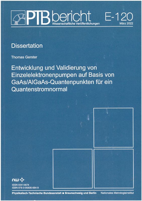Entwicklung und Validierung von Einzelelektronenpumpen auf Basis von GaAs/AlGaAs-Quantenpunkten für ein Quantenstromnormal
