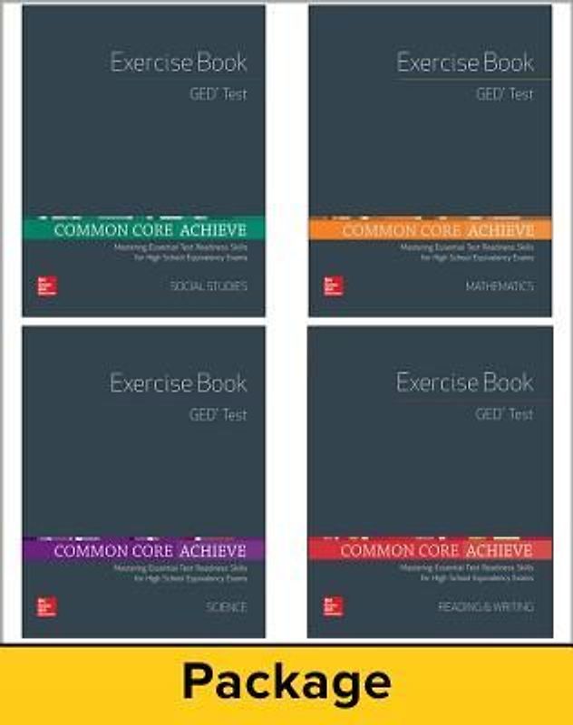 Common Core Achieve, GED Exercise Book 5 Copy Set