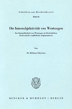 Die Intersubjektivität von Wertungen.