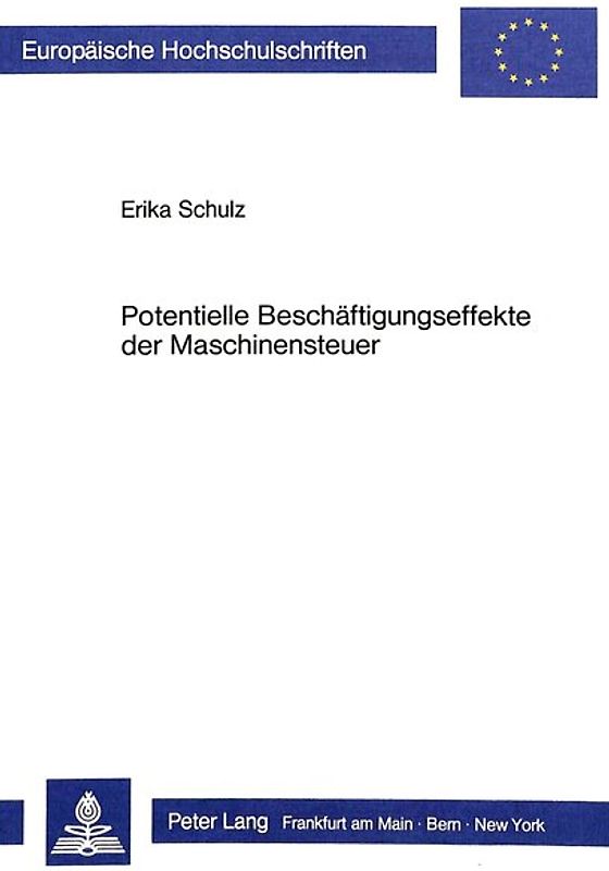 Potentielle Beschäftigungseffekte der Maschinensteuer