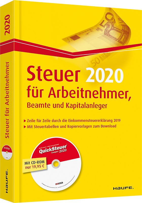 Steuer 2020 für Arbeitnehmer, Beamte und Kapitalanleger - inkl. CD-ROM