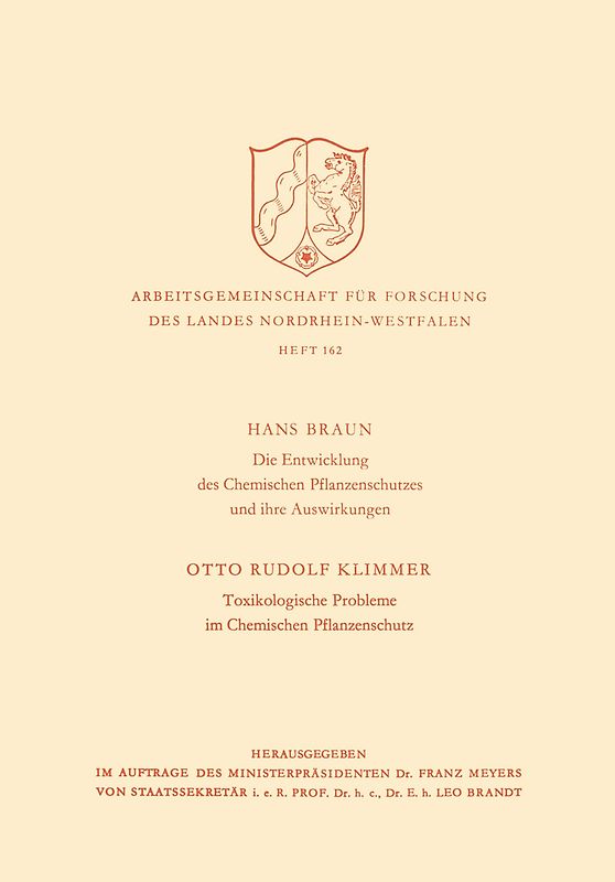 Die Entwicklung des Chemischen Pflanzenschutzes und ihre Auswirkungen / Toxikologische Probleme im Pflanzenschutz