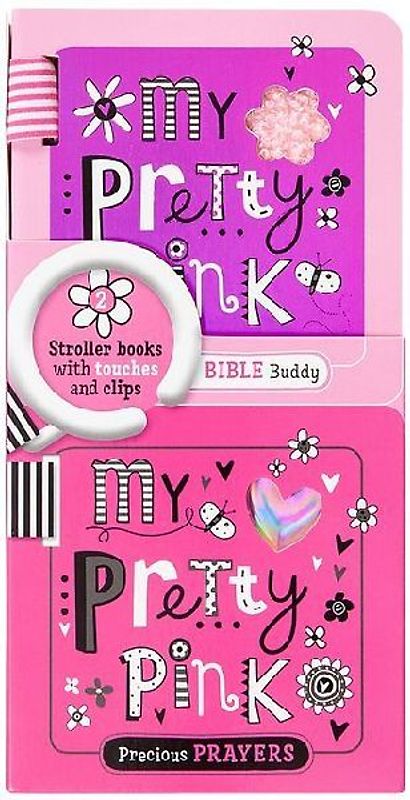 Shiny Vinyl Stroller Books Set - Pink