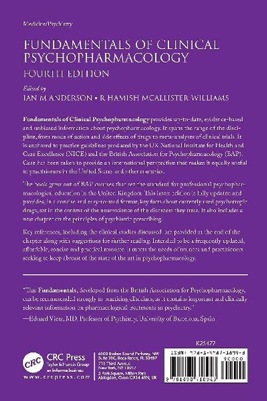 Fundamentals of Clinical Psychopharmacology
