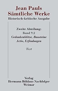 Jean Pauls Sämtliche Werke. Historisch-kritische Ausgabe