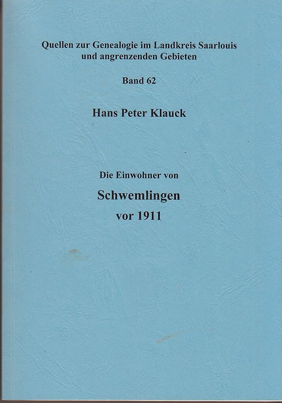 Die Einwohner von Schwemlingen vor 1911