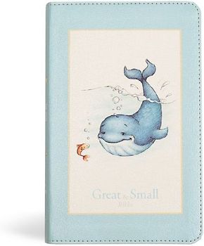 KJV Great and Small Bible, Baby Blue Leathertouch