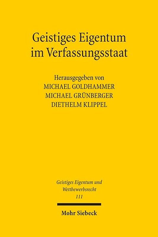 Geistiges Eigentum im Verfassungsstaat