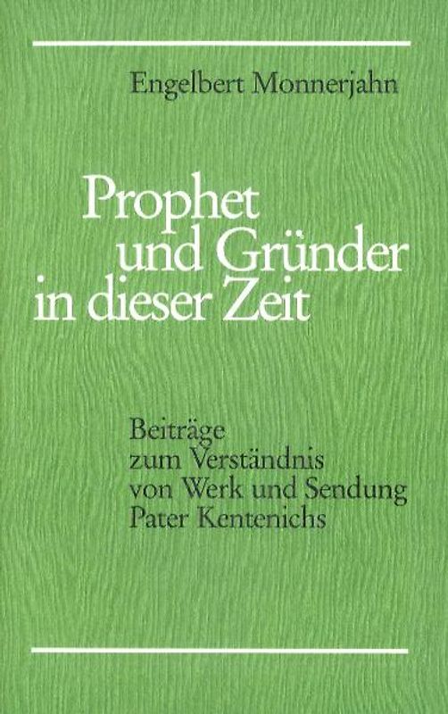 Prophet und Gründer dieser Zeit
