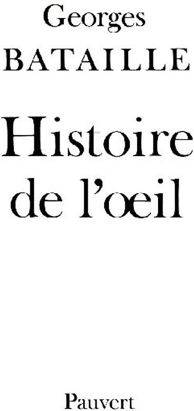 Histoire de l'oeil