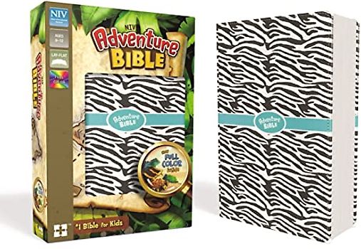 NIV, Adventure Bible, Leathersoft, Zebra Print, Full Color Interior