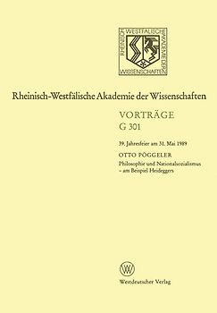Philosophie und Nationalsozialismus - am Beispiel Heideggers