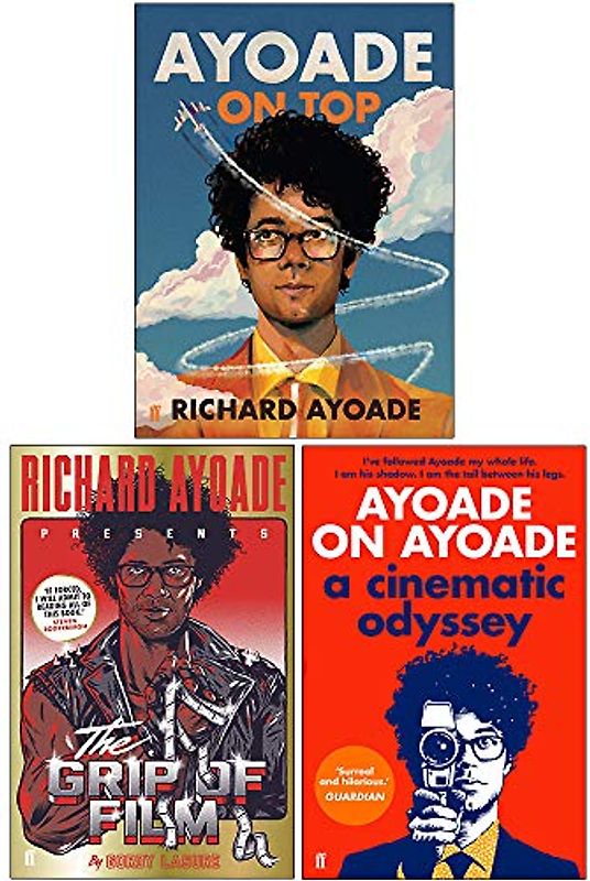 Richard Ayoade Collection 3 Books Set (Ayoade On Top [Hardcover], The Grip of Film, Ayoade on Ayoade)