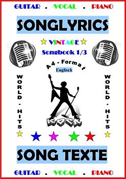 100 Englische Songtexte: Welthits + Gitarren-Playbacks