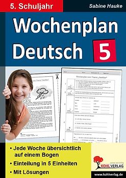Wochenplan Deutsch / Klasse 5