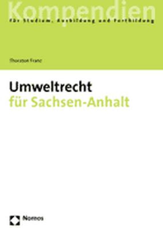 Umweltrecht für Sachsen-Anhalt