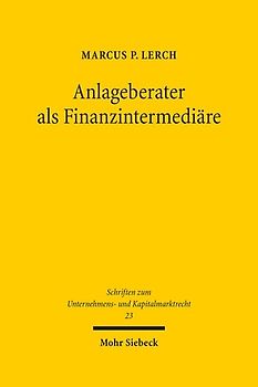 Anlageberater als Finanzintermediäre