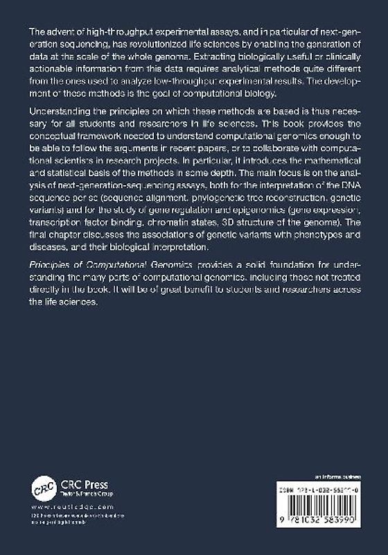 Principles of Computational Genomics