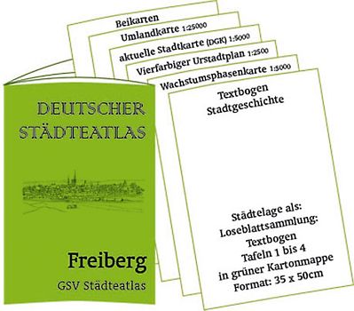 Stadtmappe Freiberg - Deutscher Städteatlas