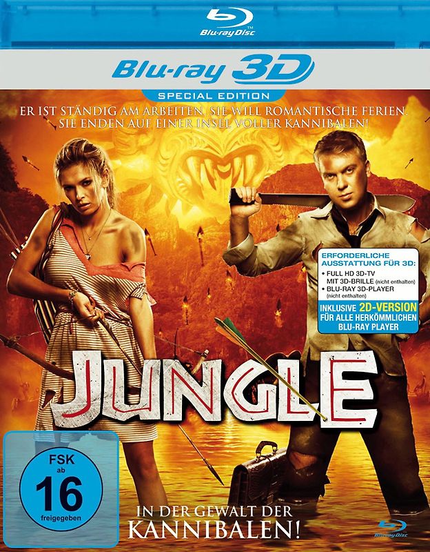 Jungle - In der Gewalt der Kannibalen 3D 3D Blu-ray Disc