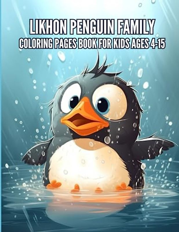Likhon Penguin Family Coloring Pages Book for Kids Ages 4-15