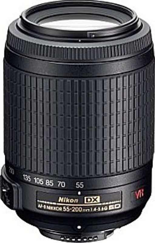 Nikon AF-S DX NIKKOR 55-200 mm F4.0-5.6 ED G IF VR 52mm Objectif (adapté à Nikon F) noir
