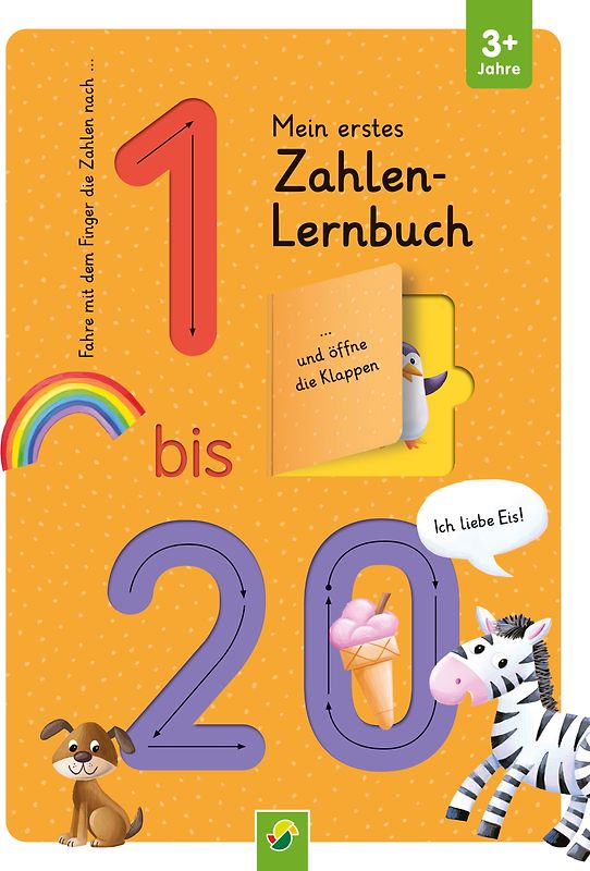 Mein erstes Zahlen Lernbuch mit Spurrillen und Klappen