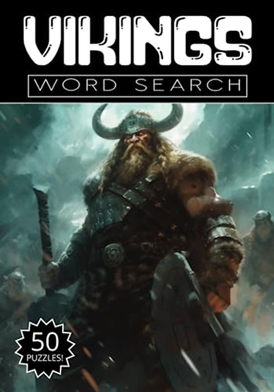 Vikings Word Search: 50 Norse Puzzles, Word Find, Vocabulary Activity Book for Kids, Adults and Seniors, 7x10 inches, 50 pages