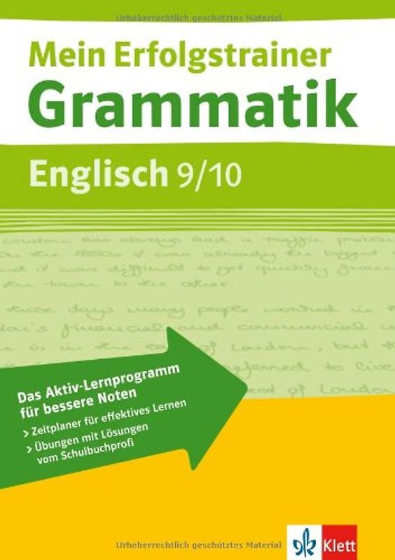 Mein Erfolgstrainer Grammatik Englisch 9/10