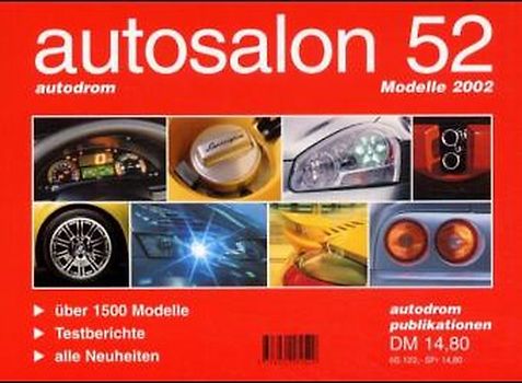 autosalon - autoparade. Der Berater für den Autokauf. Modelle 2001/2002