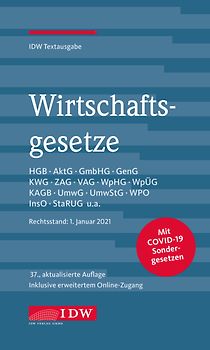 Wirtschaftsgesetze, 37. Auflage