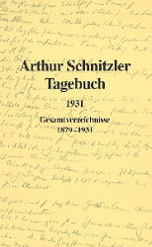 Arthur Schnitzler Tagebuch (1879–1931)