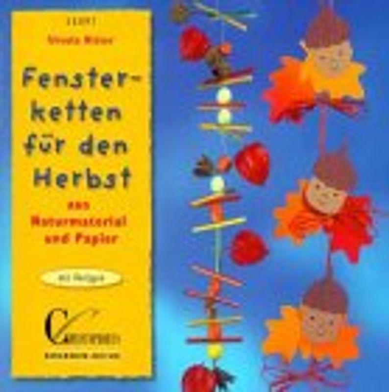 Fensterketten für den Herbst. Aus Naturmaterial und Papier
