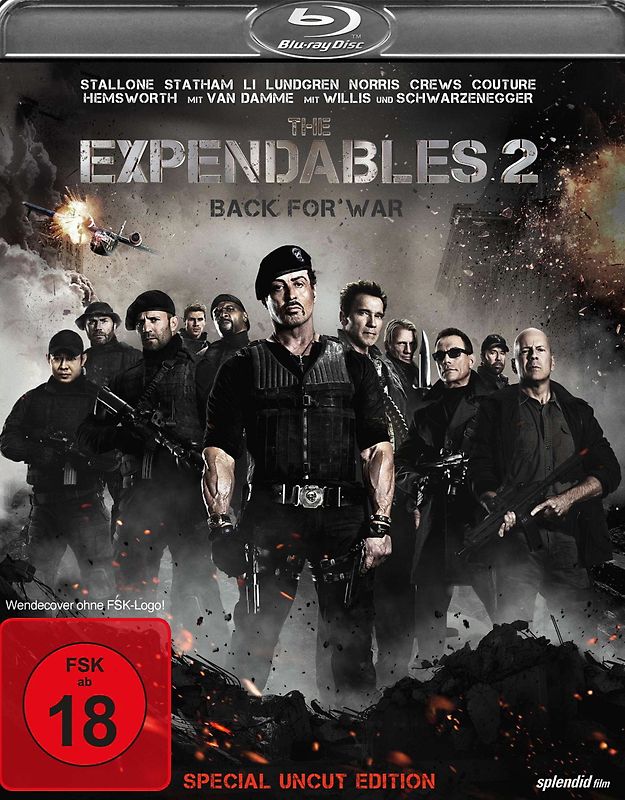 The Expendables 2: Back for War [Special Uncut Edition] Blu-ray Disc
