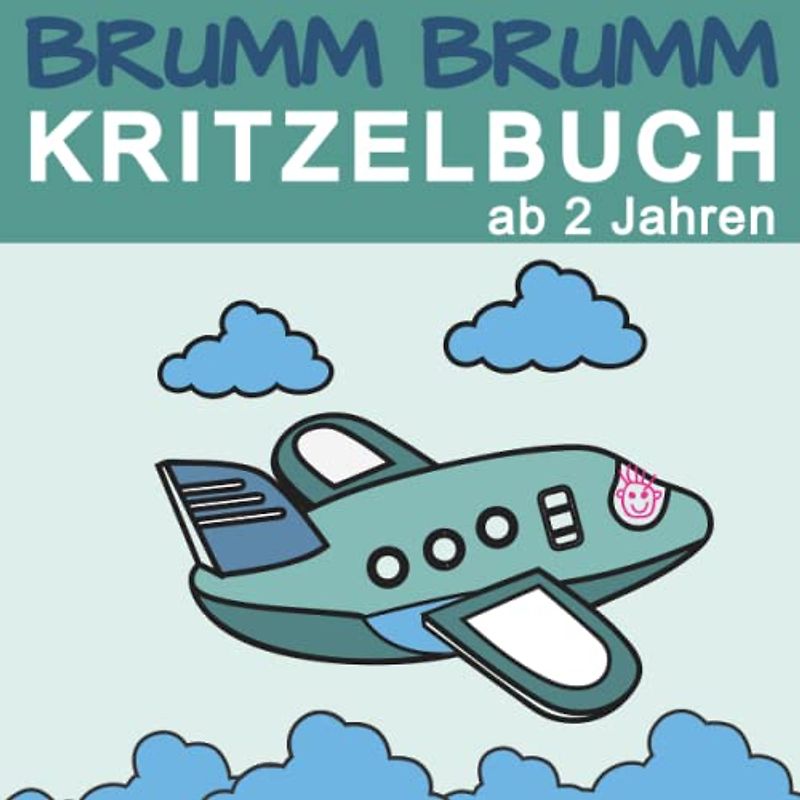 Brumm Brumm - Kritzelbuch ab 2 Jahren.: Dickes Malbuch für kreative Kinder mit 50 Malvorlagen für Fahrzeuge zum Kritzeln und Ausmalen. Auto, Bagger, Feuerwehr, Polizei, Fahrrad, Schiff, Rakete u.v.m.