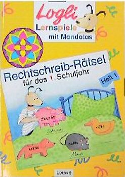 Rechtschreib-Rätsel mit Mandalas für das 1. Schuljahr