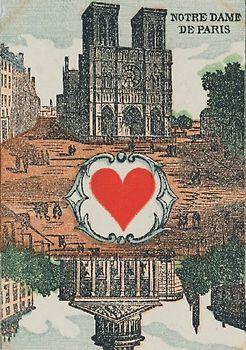 Carnet Blanc, Carte À Jouer, Notre-Dame-De-Paris