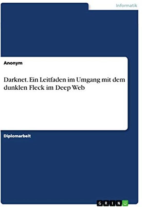 Darknet. Ein Leitfaden im Umgang mit dem dunklen Fleck im Deep Web: Diplomarbeit