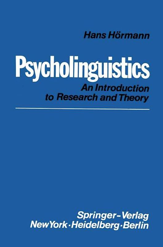 Psycholinguistics