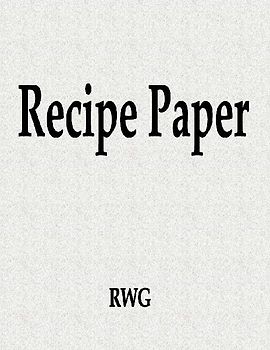 Recipe Paper
